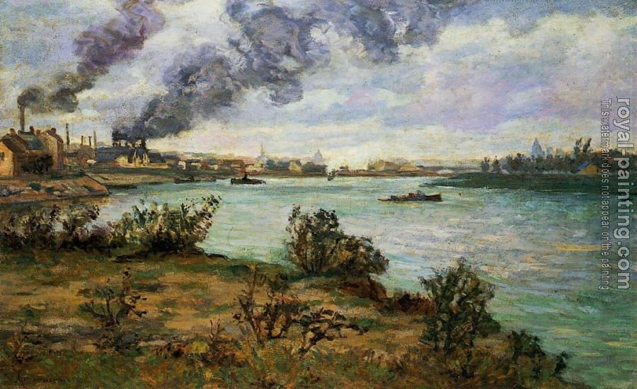 Armand Guillaumin : The Confluence of the Seine and Marne at Ivry